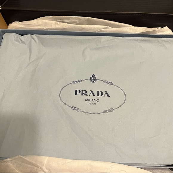 Prada Brushed 75MM Leather Slingback Pumps, Size 37, NIB - Picture 5 of 12